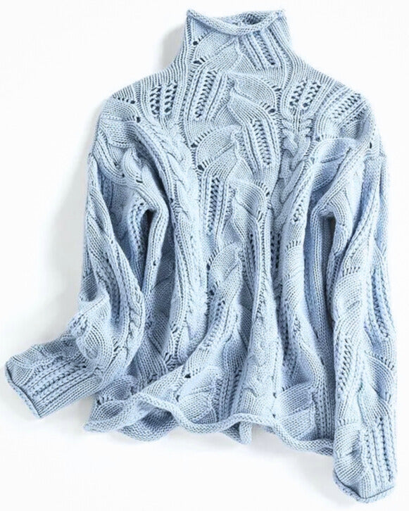 Aurora | Maglione a Trecce Dolcevita