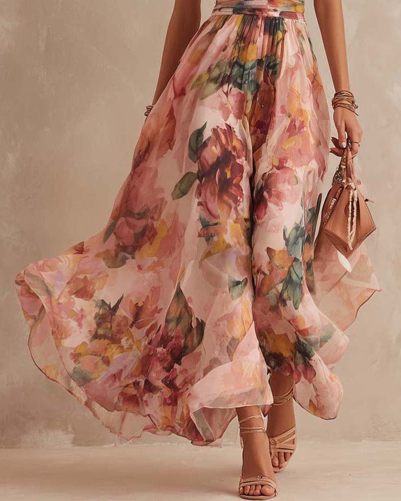 Isabella | Abito Lungo Floreale Elegante