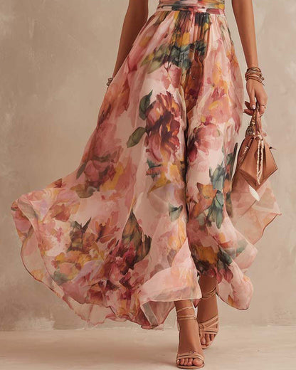 Isabella | Abito Lungo Floreale Elegante