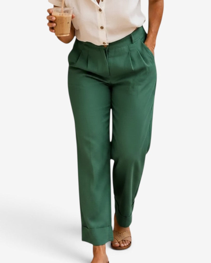 Cefira | Pantaloni Cropped in Lino